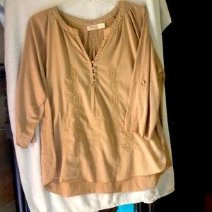 Tan blouse